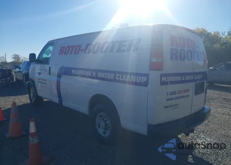 2015 Chevrolet Express 2500 Work Van из США, поврежденный, VIN 1GCWGFCF1F1148606